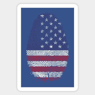 USA Finger Print Magnet